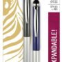 Zebra Pen StylusPen Telescopic Ballpoint Pen, Medium Point, 1.0mm, Black Ink, Grey and Nav