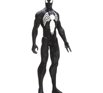 Spider-Man Marvel Ultimate Spider-Man Titan Hero Series Black Suit Spider-Man Figure – 12