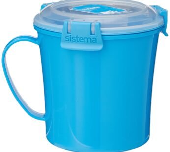 Sistema Microwave Soup Mug, 2.8 Cup, Medium, Blue