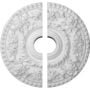 Ekena Millwork CM18RO2 Rose Ceiling Medallion, 18"OD x 3 1/2"ID x 1 1/2"P, Factory Primed