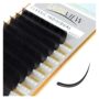 LASHVIEW 0.20 Thickness Silk D Curl Fake Eyelash Extensions Mixed Tray 8-15mm Natural Thic