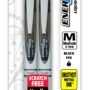 Pentel EnerGel Pearl RTX Retractable Gel Pen, 0.7mm Needle Tip, 2 Pack, Black Ink (BLN77WB