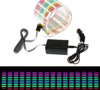 ESUPPORT 45 x 11cm Sound Music Activate Sensor Car Auto Sticker LED Light Equalizer Glow
