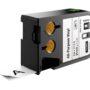 DYMO XTL All-Purpose Vinyl Labels, 1/2" x 23', Black on Clear