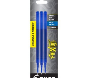 Pilot, FriXion Point Gel Ink Refills for Erasable Pens, Extra Fine Point 0.5 mm, Pack of 3