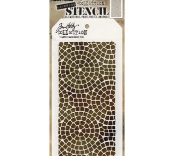 Art Gone Wild Tim Holtz Mosaic Stencil, Synthetic Material, 28.4 x 11.4 x 0.1 cm