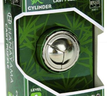 BePuzzled |Cylinder Hanayama Metal Brainteaser Puzzle Mensa Rated Level 4, for Ages 12 and