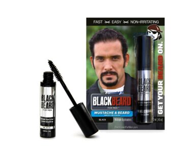 Blackbeard for Men Formula X Beard Dye Alternative – Instant, Hypoallergenic, 1-Day Beard