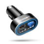 TECKNET USB Car Charger 54W 4-Port Car Phone Charger Adapter QC 3.0 Port Cigarette Lighter