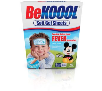 BEKOOOL Soft Gel Sheets for Kids for Cooling Relief from Fever discomfort | 4 Count