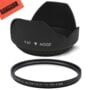 67mm Digital Tulip Flower Lens Hood and 67mm UV Filter for Nikon CoolPix P900, P950 Digita