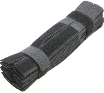 PASOW 50pcs Cable Ties Reusable Fastening Wire Organizer Cord Rope Holder 7 Inch (Black)