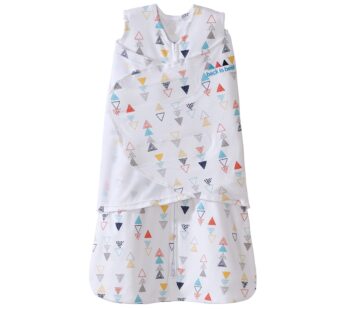 HALO Sleepsack Swaddle, 100% Cotton, Triangle Neutral, Multi, Small