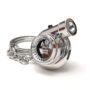 Boostnatics Rechargeable Electric Turbo Keychain with Sounds + LED! - Chrome - Version 5 (