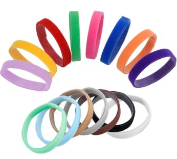 Whaline 15 Colors Puppy ID Collars Whelping Dog Band Newborn Soft Fabric Adjustable Identi