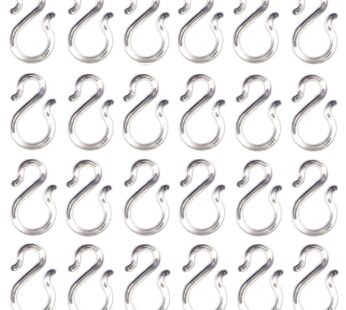 COLIBYOU 24PCS 1.7Inch Clear Plastic Punch Bowl Cup S Hooks