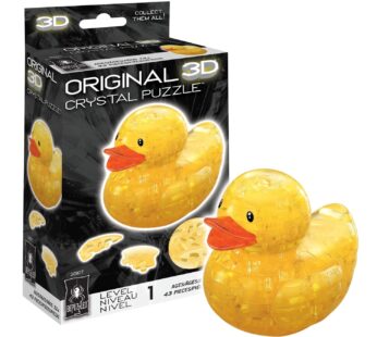 BePuzzled | Duck, Original 3D Crystal Puzzle, Engaging and Entertaining Unique Puzzle, Qua
