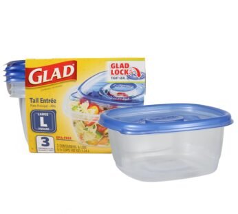 Glad GladWare Tall Entr?e Food Storage Containers | Large Square Containers for Food Hold