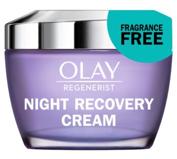 Olay Regenerist Night Recovery Cream Face Moisturizer, Fragrance Free, 1.7 oz