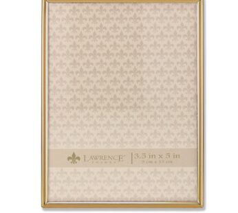 Lawrence Frames 3.5W x 5-Inch H Simply Gold Metal Picture Frame (670035)