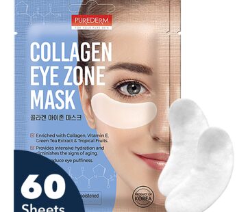 Deluxe Collagen Eye Mask Collagen Pads For Women By Purederm 2 Pack Of 30 Sheets/Natural E