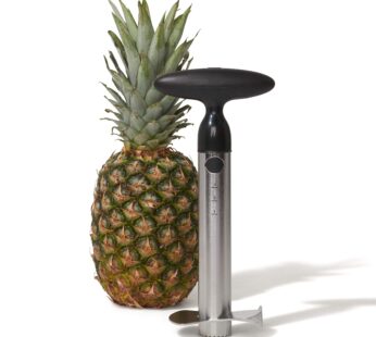 OXO Good Grips Stainless Steel Pineapple Corer & Slicer,Silver/Black