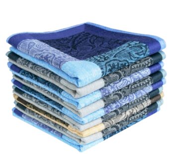 La Closure Men’s 100 Cotton Handkerchiefs 6 Pack