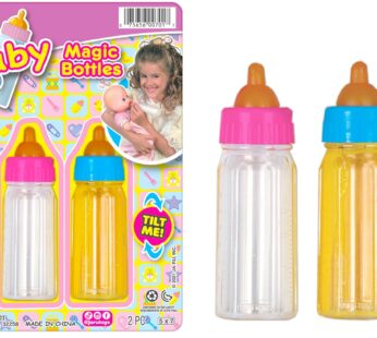 Ja-Ru Magic Baby Doll Bottles Milk Bottle and Juice Bottle, Great Baby Doll Accessories. S