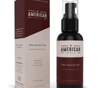 Pre-Shave Oil (Sandalwood Scent) for Effortless, Smooth & Irritation-free Shave, Natural H