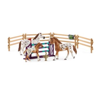 Schleich Horse Club, 11-Piece Playset, Horse Toys for Girls and Boys 5-12 years old Lisa s