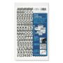 Chartpak Self-Adhesive Vinyl Capital Letters and Numbers, 1/2 Inches High, Black, 201 per