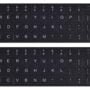 2PCS English Keyboard Stickers, Universal Keyboard Letters Replacement Sticker White Font