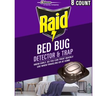 Raid Bed Bug Detector & Trap, 8 ct
