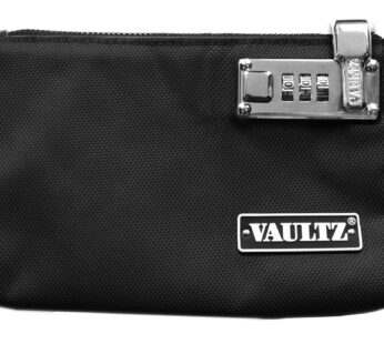 Vaultz Money Bag with Lock – 5 x 8 Inches, Men & Women’s Locking Accessories Pouch for Cas