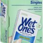 Singles Sensitive Skin Individually Wrapped Hand Moist Wipes, 24 Count (Pack of 1)