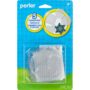 Perler Beads Basic Shapes Clear Pegboard Set, Small, Clear, 5 pcs