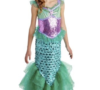 Happy Haunts Blue Seas Mermaid Costume, Medium 8-10