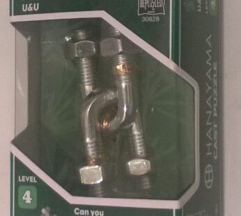 BePuzzled |U&U Hanayama Metal Brainteaser Puzzle Mensa Rated Level 4, for Ages 12 and Up