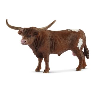 Schleich Farm World, Farm Animal Toys for Kids and Toddlers, Texas Longhorn Bull Cow Toy F