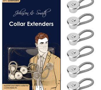 Johnson & Smith Collar Extenders/Neck Extender/Wonder Button for 1/2 Size Expansion of Men