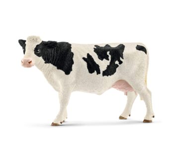 Schleich Farm World, Farm Animal Toys for Kids Ages 3 and Above, Black and White Holstein