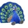 Wild Republic Peacock Plush, Stuffed Animal, Plush Toy, Gifts for Kids, Cuddlekins 12 Inch