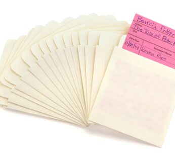 Hygloss Products Manila Library Pockets ? Self Adhesive Pocket Envelopes ? 4.5 x 3.5 Inche