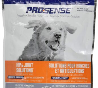 ProSense Hip and Joint Solutions 60 Count, for Dogs, Advanced Strength Glucosamine Chews