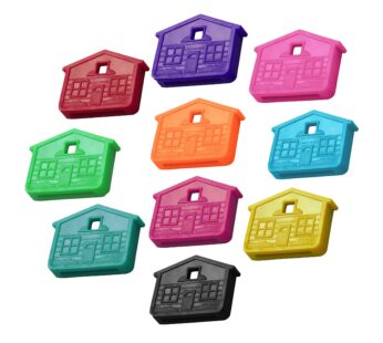 Lucky Line House Key Caps for mens, Pack of 10, Assorted Colors (1620010)
