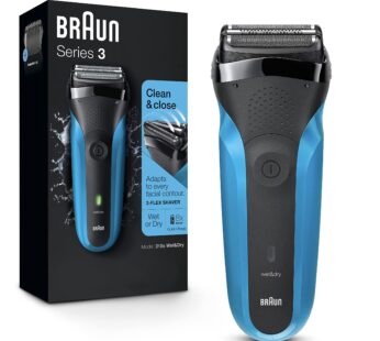 Braun Electric Razor for Men, Series 3 310s Electric Foil Shaver, Rechargeable, Wet & Dry