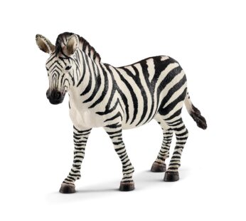 Schleich Wild Life Realistic Female Zebra Figurine – Authentic and Highly Detailed Wild An