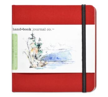 Handbook Journal Co. Artist Canvas Cover Travel Notebook for Drawing and Sketching, Vermil