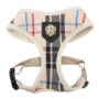 puppia Junior Over-The-Head Dog Harness Checkered Pattern No Choke No Pull Adjustable Ches