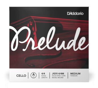 D’Addario Prelude Cello Single A String, 4/4 Scale, Medium Tension